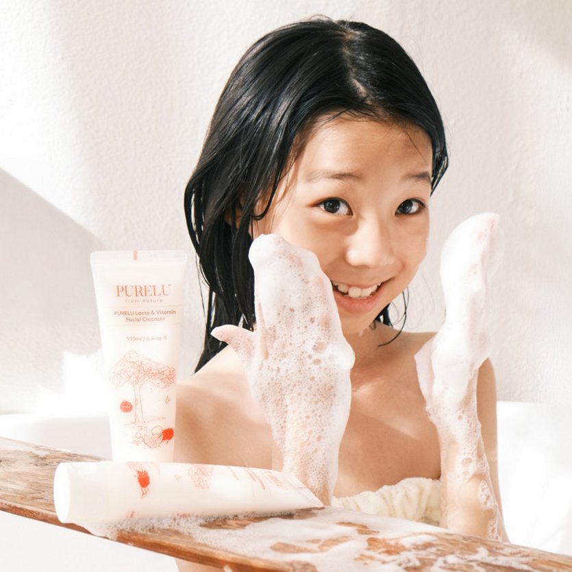 퓨어루 키즈 폼클렌징 락토 비타민 어린이 약산성폼클렌징 저자극 클렌징폼 130ml, 2개